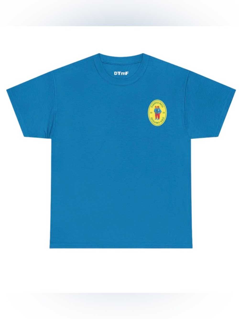 Official Bad Bunny DTMF Tour T-Shirt Blue Concho Dates Graphic Tee Mens Large